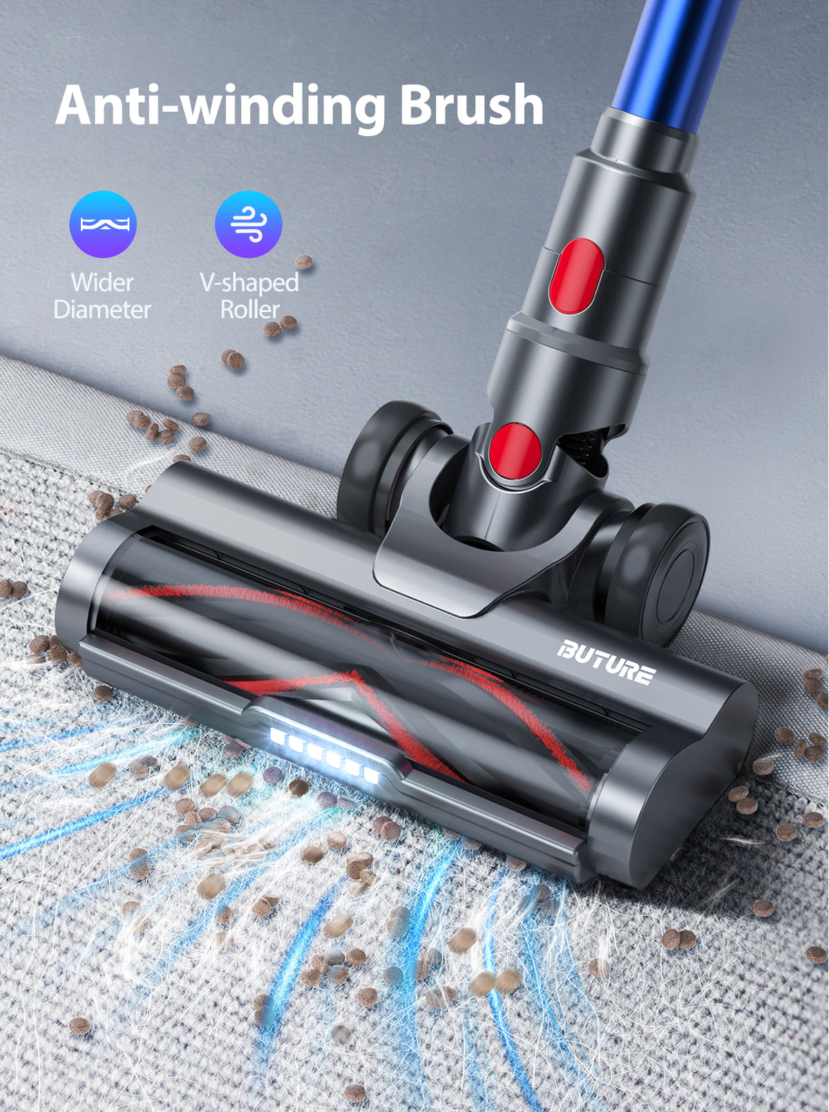Draadloze Steelstofzuiger 450W – 36 kPa en 55 Minuten Runtime – productfoto 4